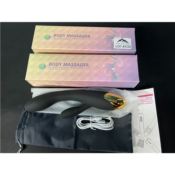 Lot of 2 Silicone Vibrating Sex Toys for Women - Rechargeable