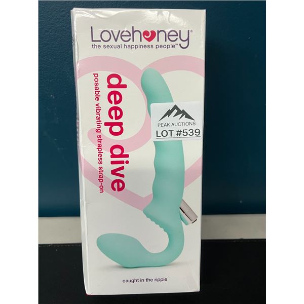 Lot of 1 Lovehoney Deep Dive Vibrating Strapless Strap-On Adult Sex Toy