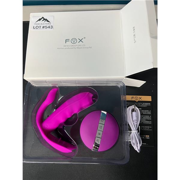 Lot of 1 FOX Vibrating Sex Toy for Women w/ Remote Control