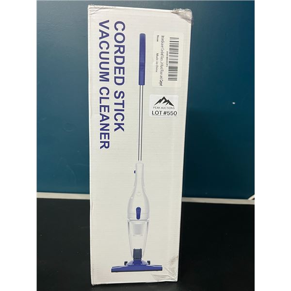 Lot of 1 Corded Stick Vacuum Cleaner