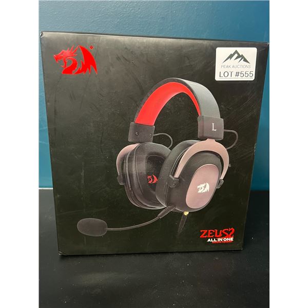 Lot of 1 Red Dragon Zeus 2 All in One Wired Gaming Headset w/ 7.1 Surround Sound