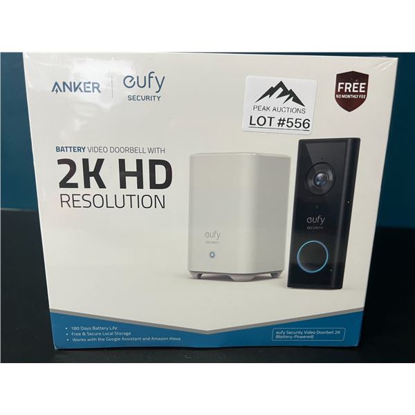 Lot of 1 ANKER Eufy Battery Video Doorbell with 2K HD Resolution