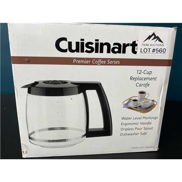 Lot of 1 Cuisinart Coffee Carafe - 12cup capacity