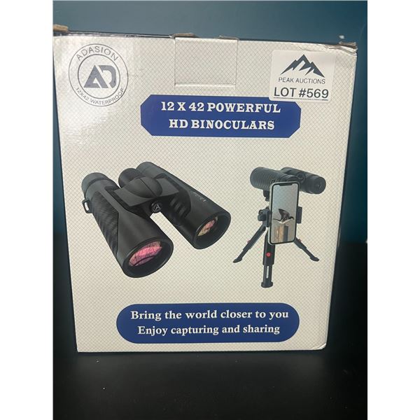 Lot of 1 HD Binoculars w/ Tripod Stand for Smartphones