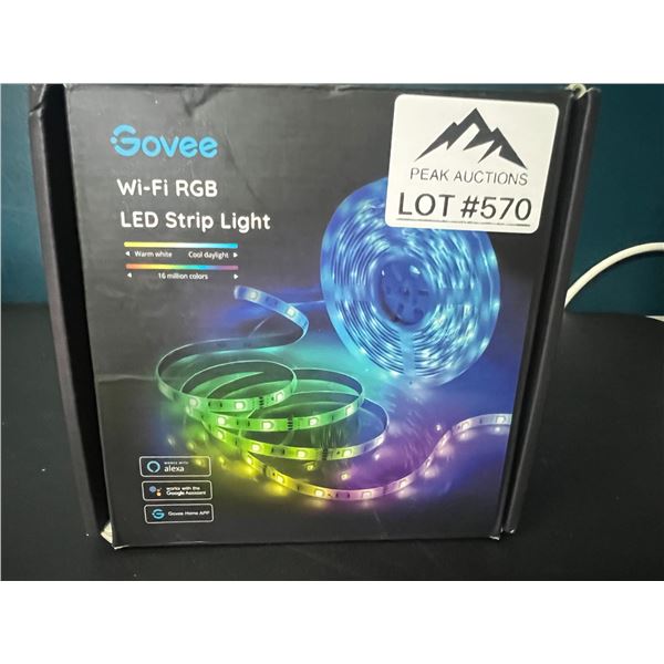 Lot of 1 Govee WiFi RGB Smart LED Strip Lights (16.4FT)