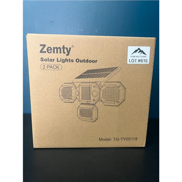 Lot of 1 2Pack Solar Outdoor Motion Sensor Security Lights