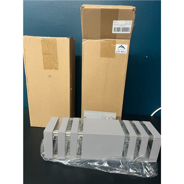 Lot of 2 LED Outdoor Wall Sconce Style Lights