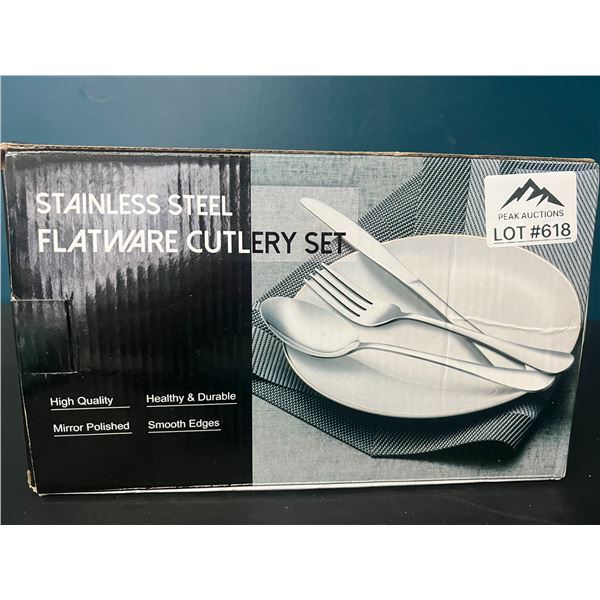 Lot of 1 40PC Stainless Steel Flatware Cutlery Set