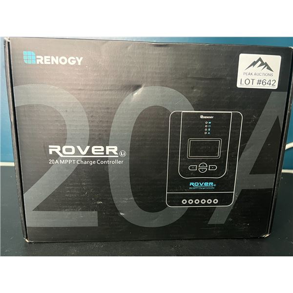 Lot of 1 Renogy Rover 20Amp 12V/24V DC Input Mppt Solar Charge Controller