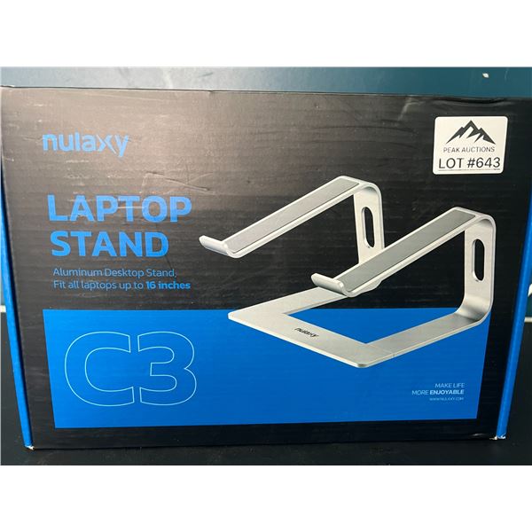 Lot of 1 Heavy-Duty Aluminum Desktop Stand for Laptops/Tablets