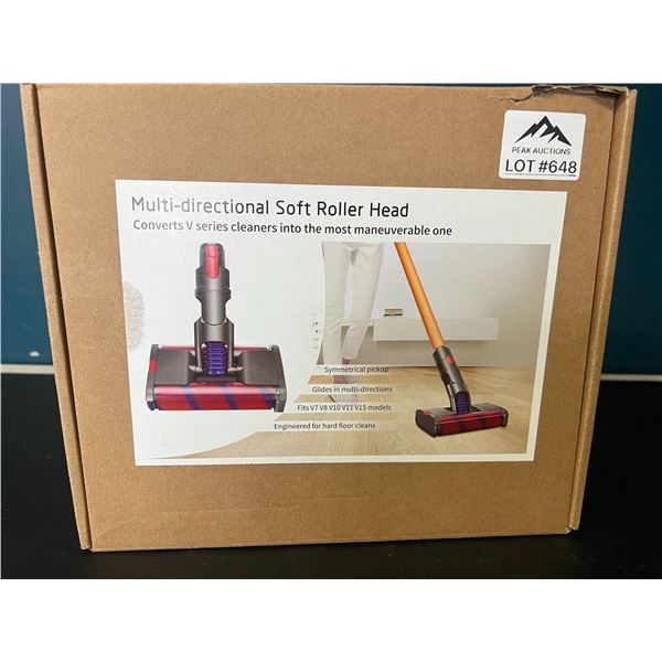 Lot of 1 Multi-Directional Soft Roller Head for Dyson V-Series Vacuums