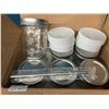 Image 1 : Lot of Glass Mason Style Drinking Jars w/ Lids & Metal Straws (6PCS)