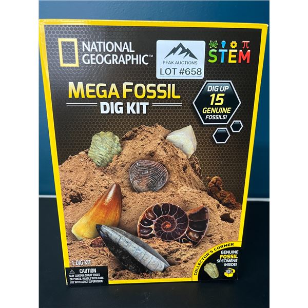 Lot of 1 National Geographic Mega Fossil Dig Kit