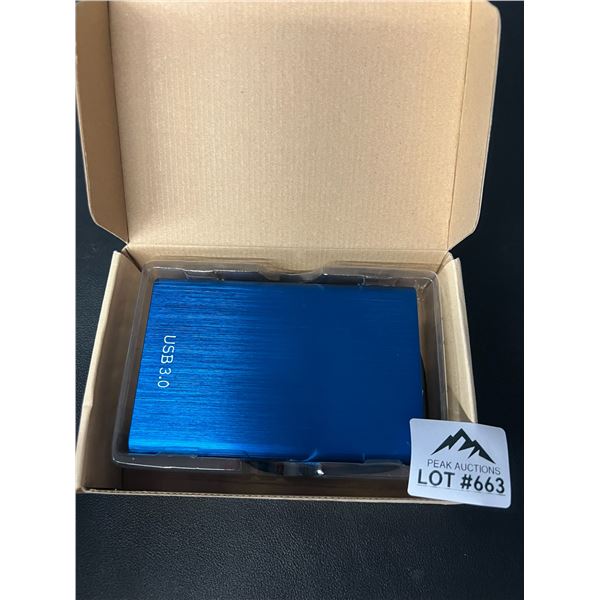 Lot of 1 Portable Hard Drive - 10TB - Blue
