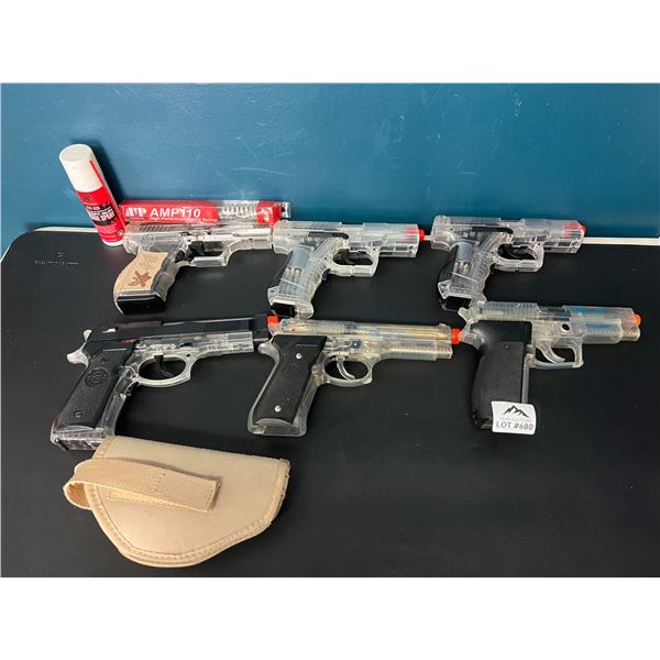 Lot of 6 Airsoft Guns (*Used)