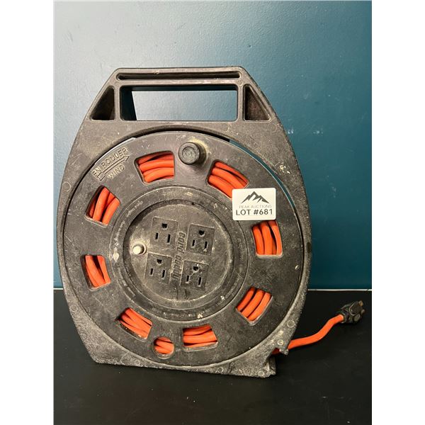 Lot of 1 Extension Cord w/ Power Reel (*Used)
