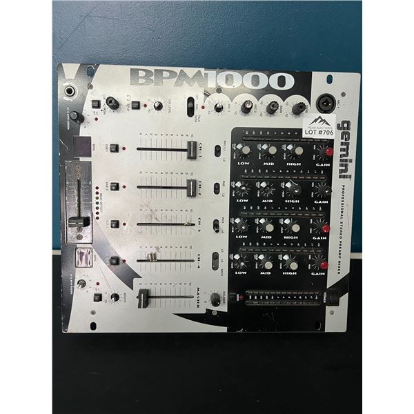 Lot of 1 Gemini BPM1000 DJ Mixer (*Used)
