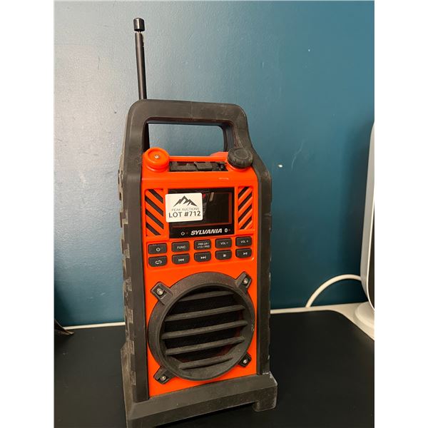 Lot of 1 Sylvania Bluetooth Work Radio (*Used)