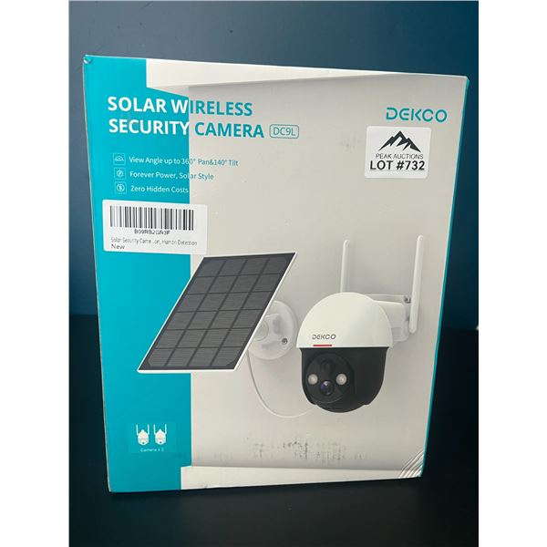 Lot of 1 Dekco Solar Wireless Security Camera
