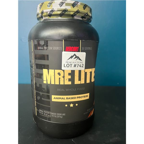 Lot of 1 MRE Lite Animal Based Protein Powder - 1.92lbs - Oatmeal Chocolate Chip