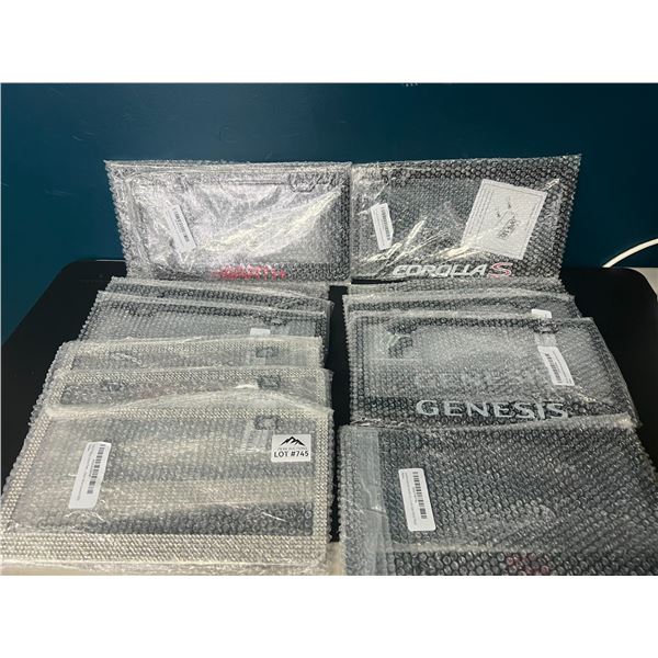 Lot of 13 Assorted License Plate Frames