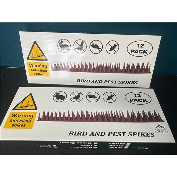 Lot of 2 Bird and Pest Spikes (12 Pacl)