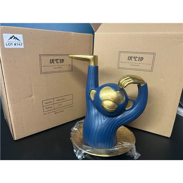 Lot of 2 Monkey Coin/Cookie Holder Ornaments