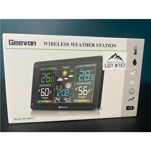 Lot of 1 Wireless Weather Station w/ Alarm