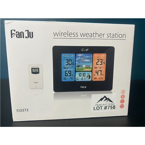Lot of 1 Wireless Weather Station w/ Alarm