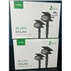 Image 1 : Lot of 2 Boxes of Litom 30LED Solar Landscape Lights (2pcs per pack)