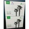 Image 1 : Lot of 2 Boxes of Litom 30LED Solar Landscape Lights (2pcs per pack)