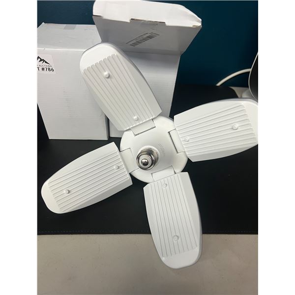 Lot of 2 LED Folding Garage/Ceiling Lights