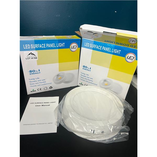 Lot of 2 LED Surface Panel Lights