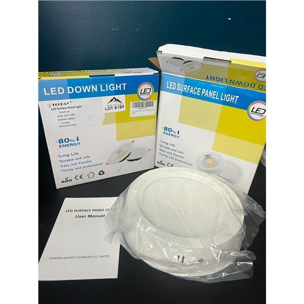 Lot of 2 LED Surface Panel Lights