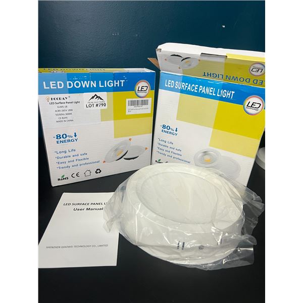 Lot of 2 LED Surface Panel Lights