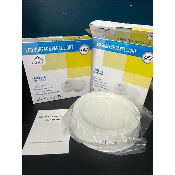 Lot of 2 LED Surface Panel Lights