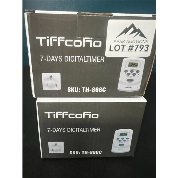 Lot of 2 7-Day Digital Timers