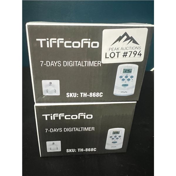 Lot of 2 7-Day Digital Timers