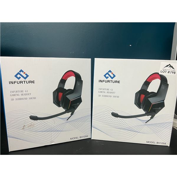 Lot of 2 Gaming Headsets for Xbox, Playstation, and PC