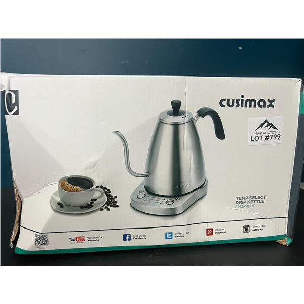 Lot of 1 Cusimax Temp Select Drip Kettle