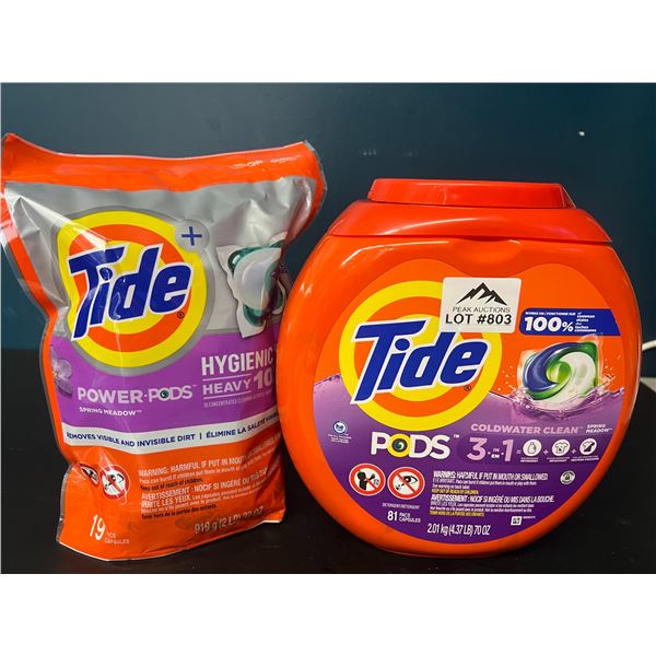 Lot of Tide Laundry Pods - 81PCS & 19PCS
