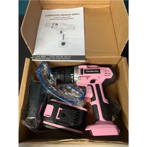 Lot of 1 Pink Cordless Drill Set