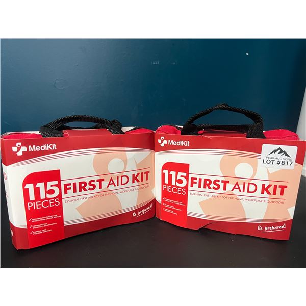 Lot of 2 First Aid Kits (115pcs Each)
