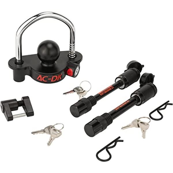 Lot of 1 AC-DK Trailer Hitch Coupler Lock Set w/ Keys