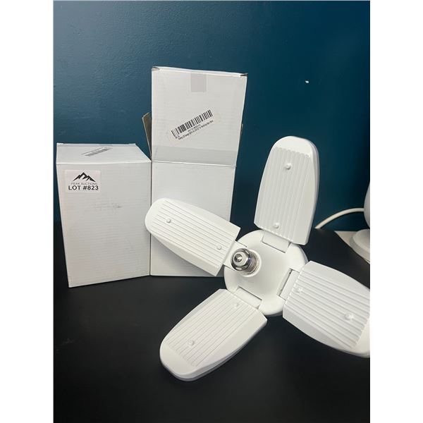 Lot of 2 LED Folding Garage/Ceiling Lights