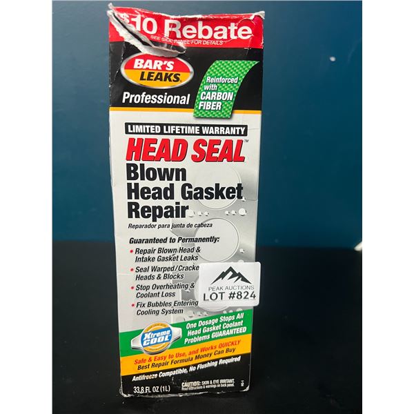 Lot of 1 Bar's Leaks Professional Head Seal - Blown Head Gasket Repair