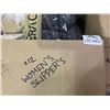 Image 2 : Lot of 1 Box Full of Assorted Fuzzy Slippers - 12 Pairs