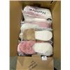 Image 1 : Lot of 1 Box Full of Assorted Fuzzy Slippers - 16 Pairs
