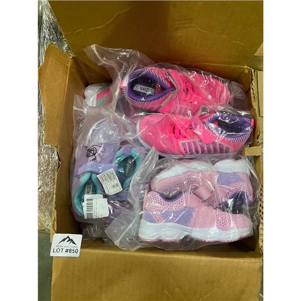Lot of 1 Box Full of Kids Shoes - 12 Pairs