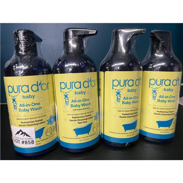 Lot of 4 Purador Baby All-In-One Baby Wash